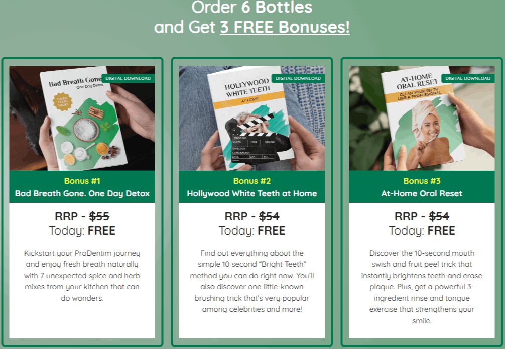 ProDentim Bonuses